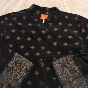 Women’s Hearts of Palm Blouse corduroy top sz 16